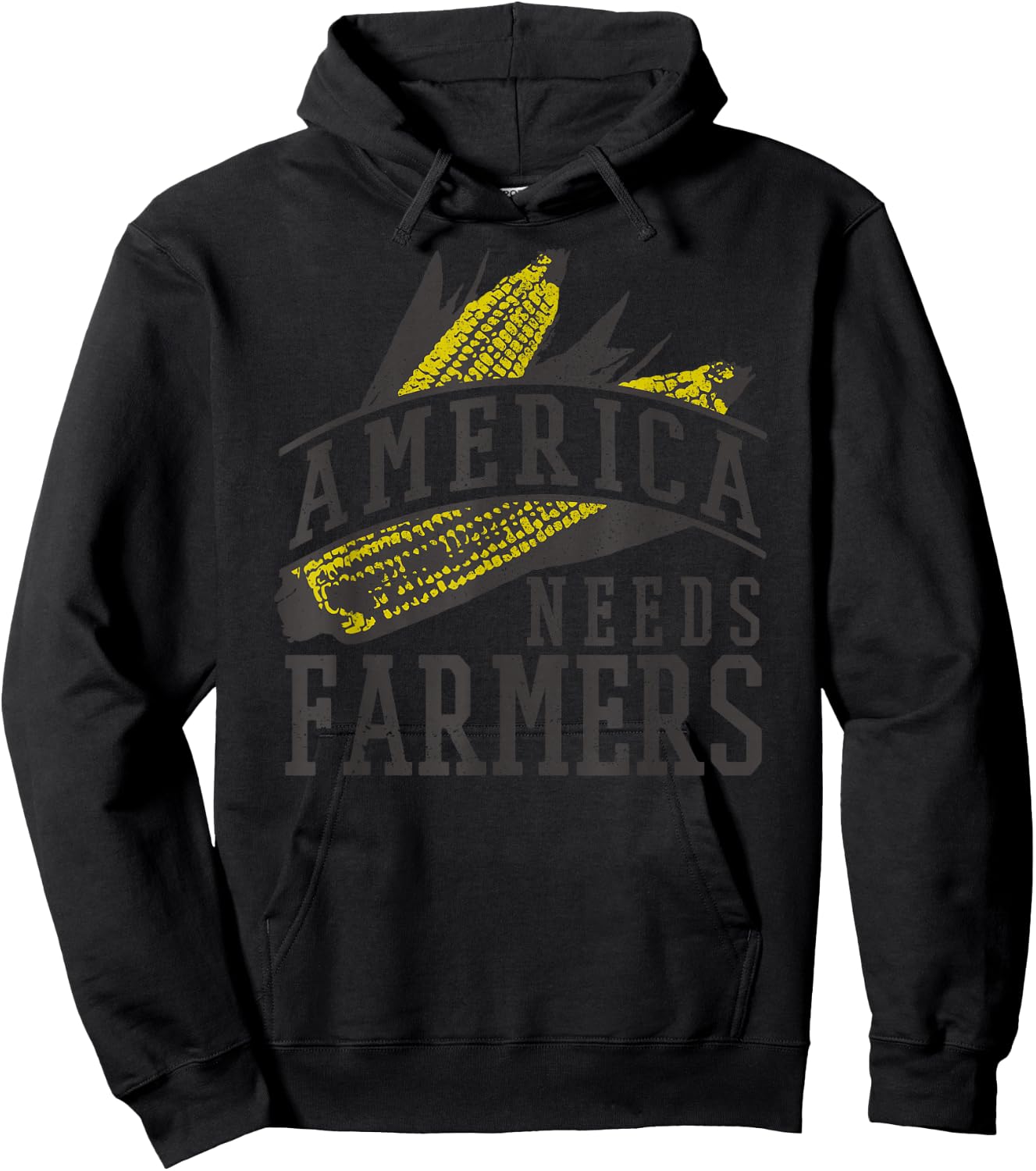 Farmer - Corn America Needs Farmers Shirt Gift Hoodie - Hoodie | Black