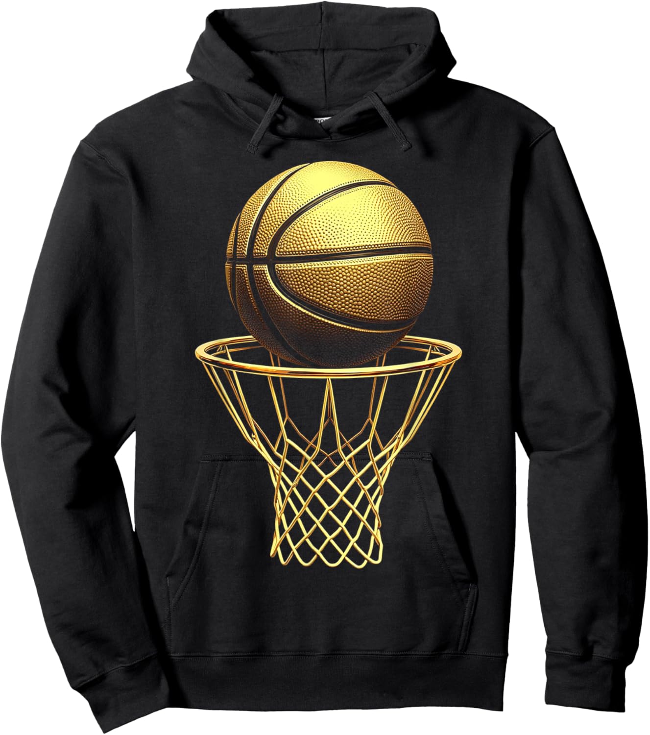 Basketball Player Cool Trophy Sports Lover Game Day BBall Hoodie - Hoodie | Black