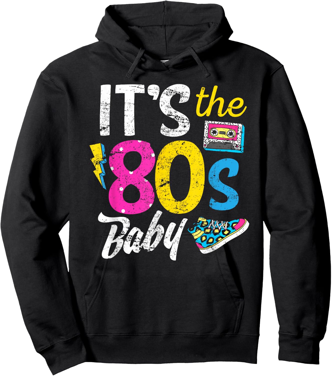 I Love The 80s Shirt 80s Clothes and Men Hoodie - Hoodie | Black