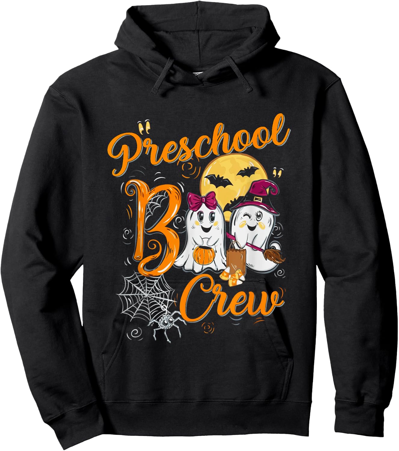 Cute Halloween Costume Preschool Boo Crew Preschool Kids Hoodie - Hoodie | Black