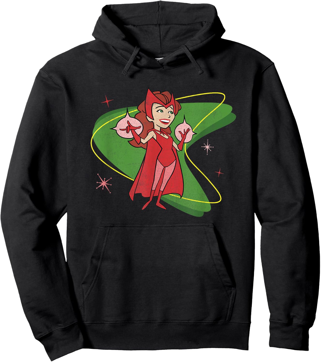 Marvel WandaVision Wanda Scarlett Witch 50s Retro Hoodie - Hoodie | Black