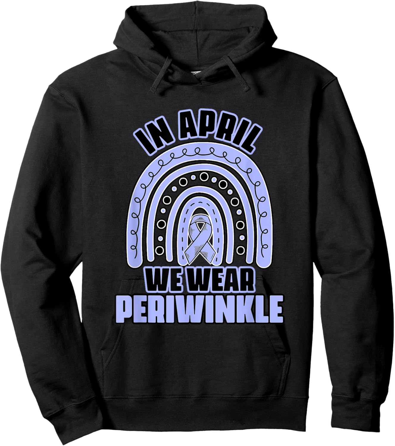 Wear Periwinkle Esophagus Cancer Esophageal Cancer Awareness Hoodie - Hoodie | Black