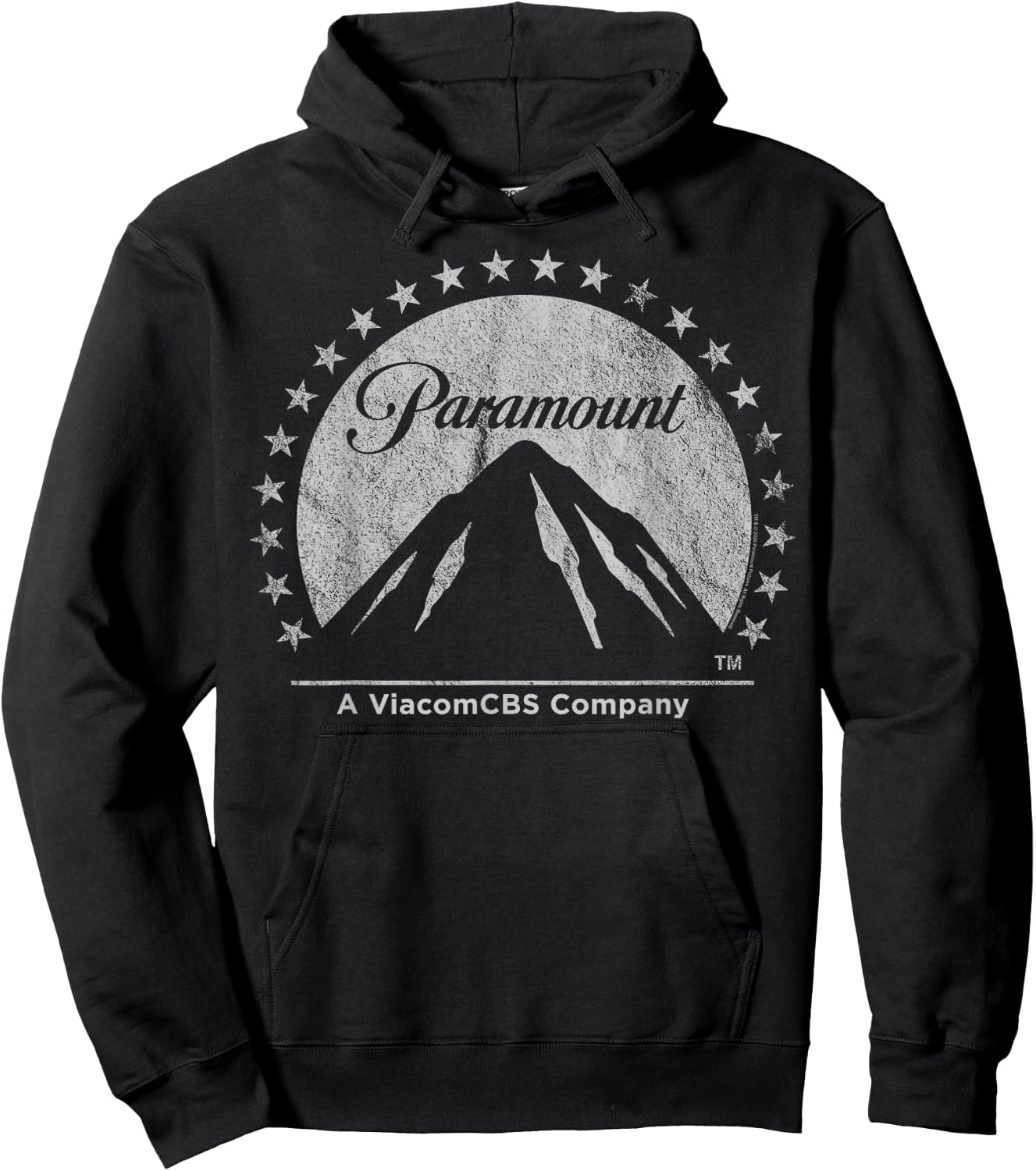 Paramount Simple Vintage Logo Hoodie - Hoodie | Black