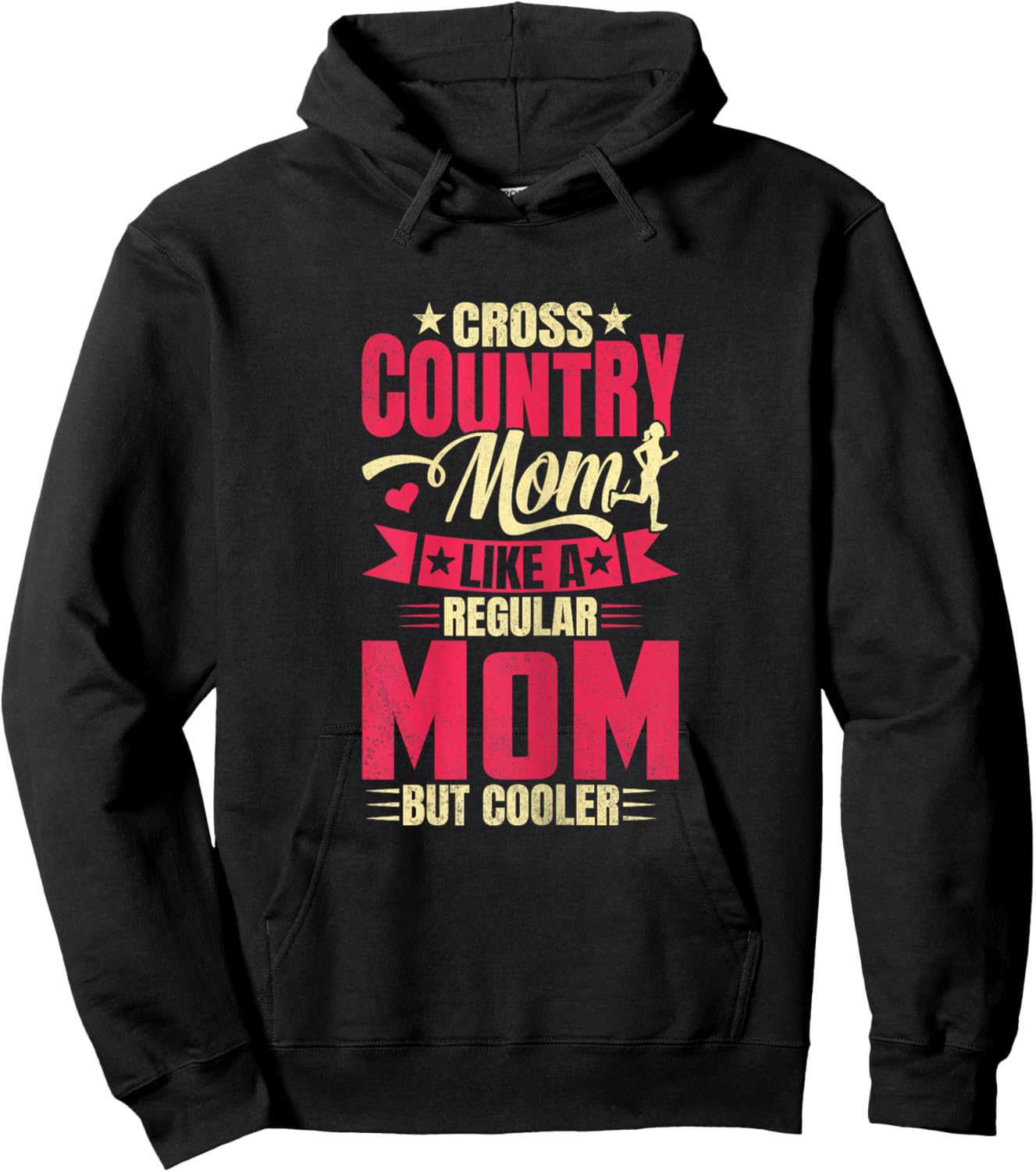 Cross Country Mom Like A Regular Mom But Cooler XC Running Hoodie - Hoodie | Black
