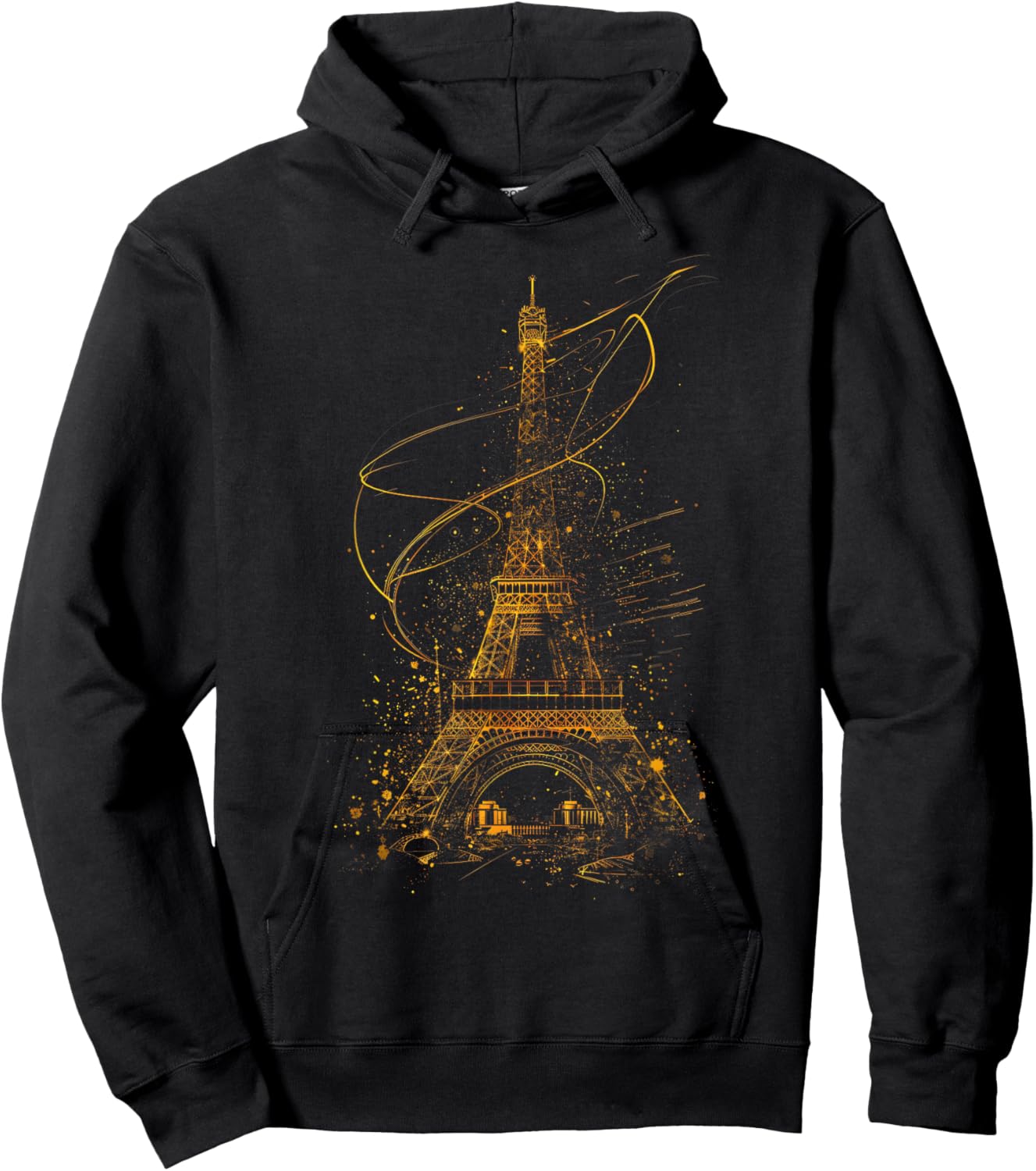 Eiffel Tower Paris France Souvenir Architecture Landmark Hoodie - Hoodie | Black