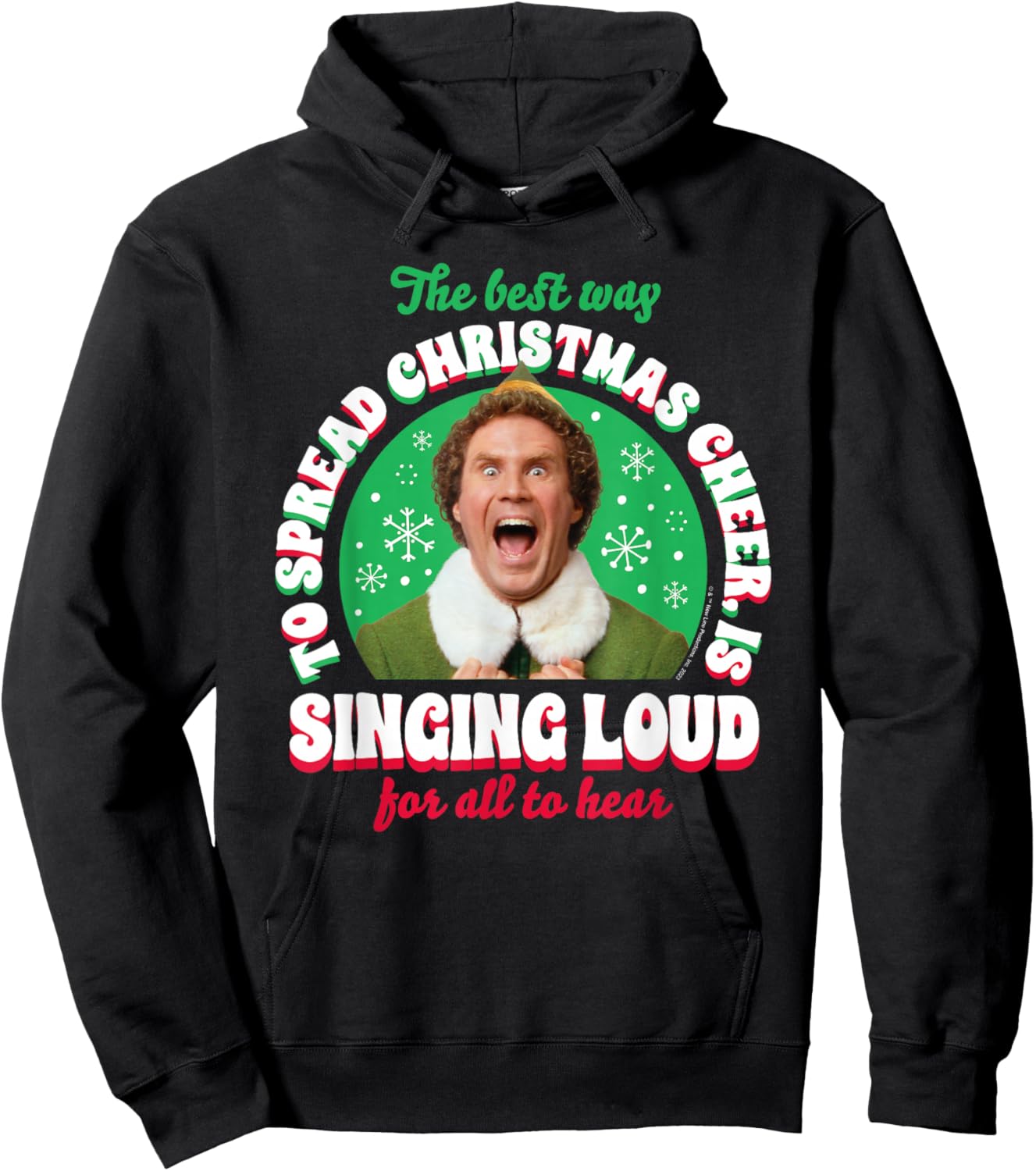 Elf - Singing Loud For All To Hear Hoodie - Hoodie | Black