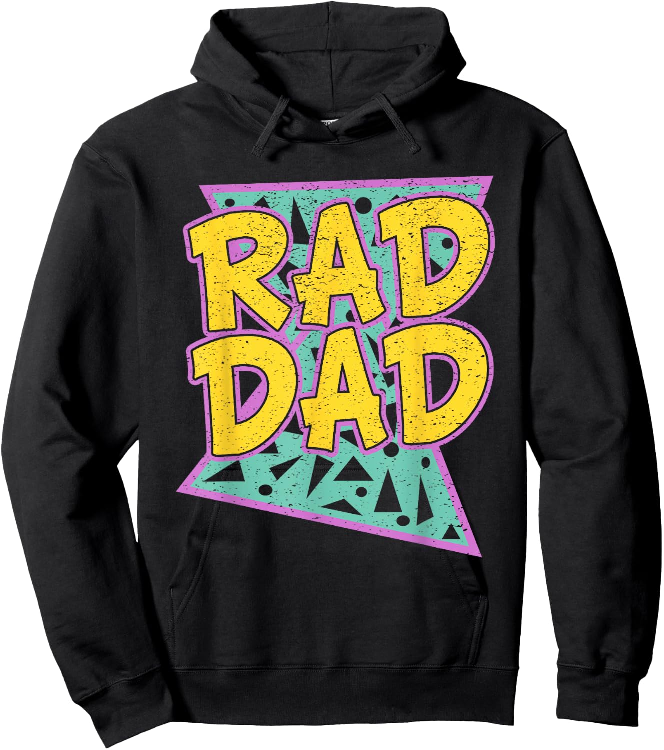 Father's Day Gift Daddy Rad Dad Shirt Hoodie - Hoodie | Black
