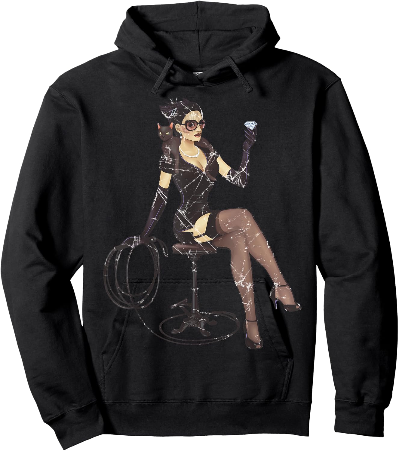 DC Bombshells Catwoman Hoodie - Hoodie | Black
