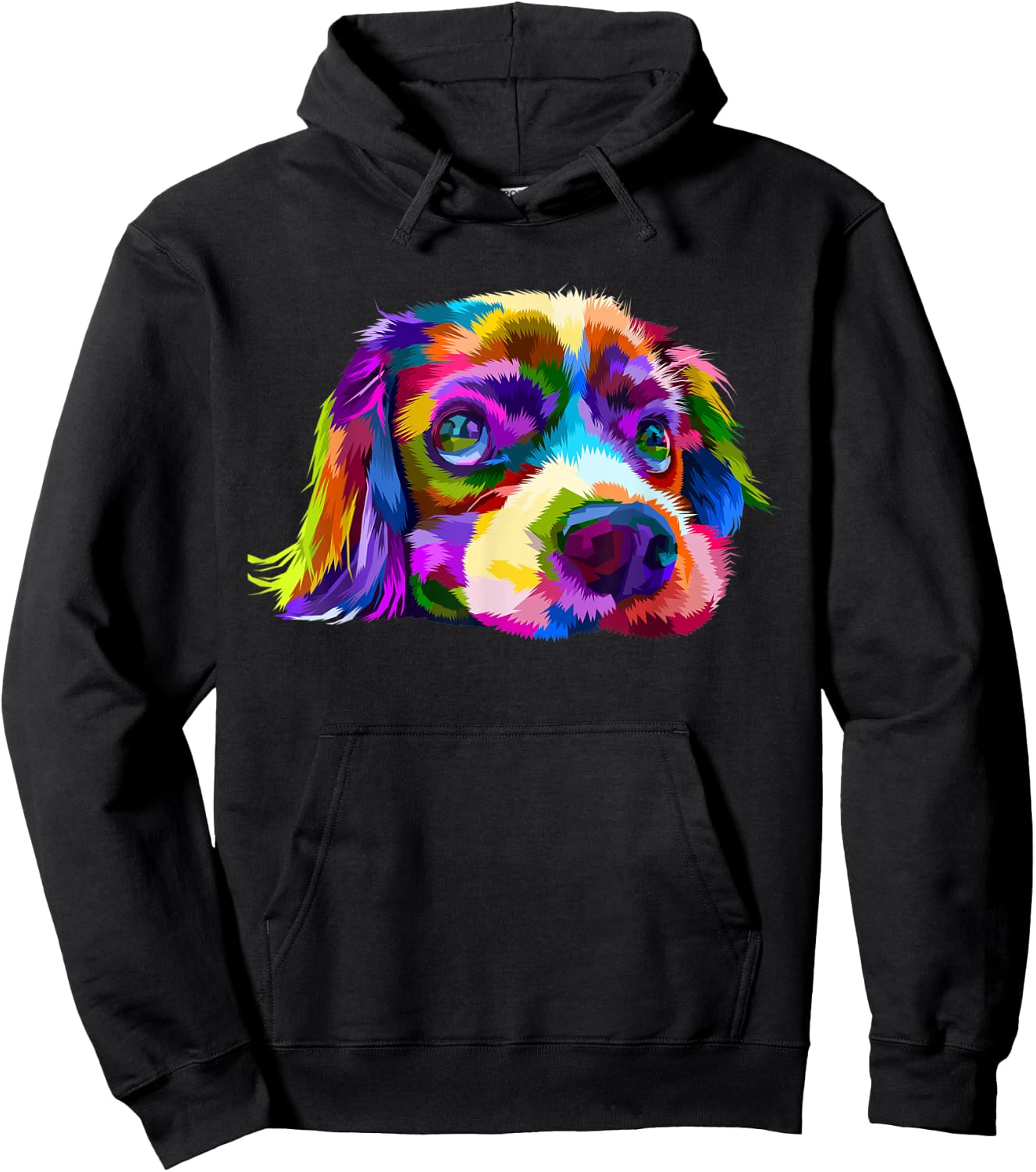Beagle Colorful Dog Pop Art Lovers Hoodie - Hoodie | Black
