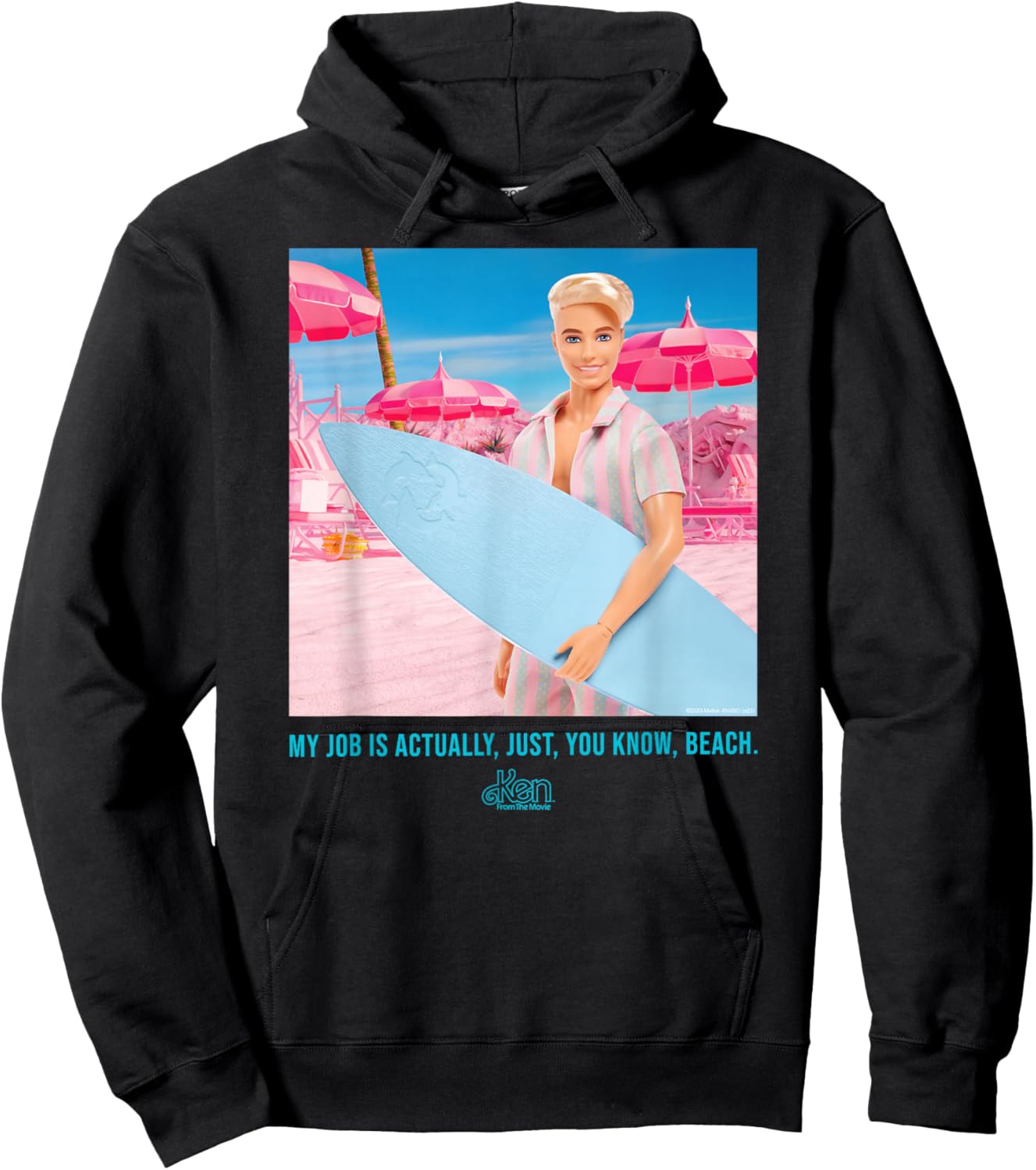 Barbie The Movie - My Job Is Beach Hoodie - Hoodie | Black