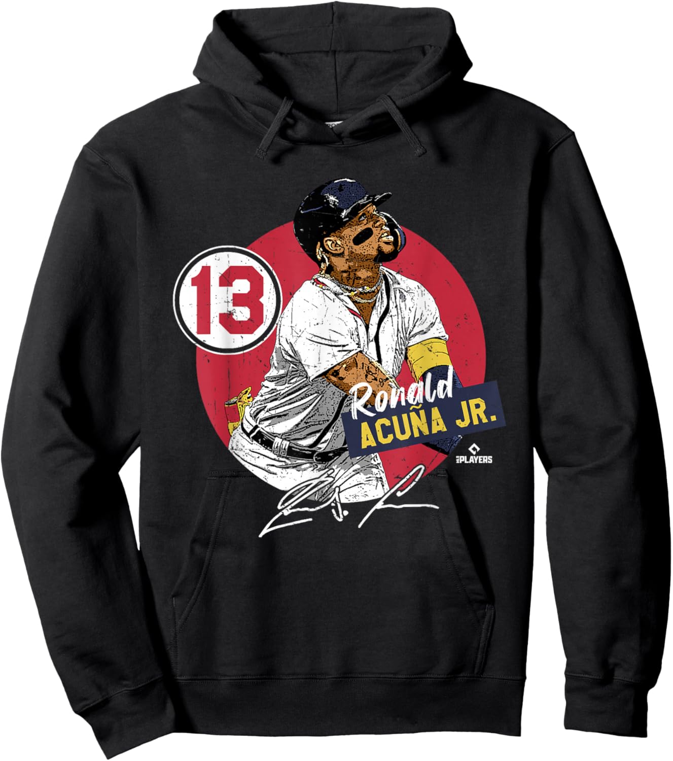 Ronald Acuna Jr. | Atlanta Baseball MLB Players | MLBRAC3002 Hoodie - Hoodie | Black