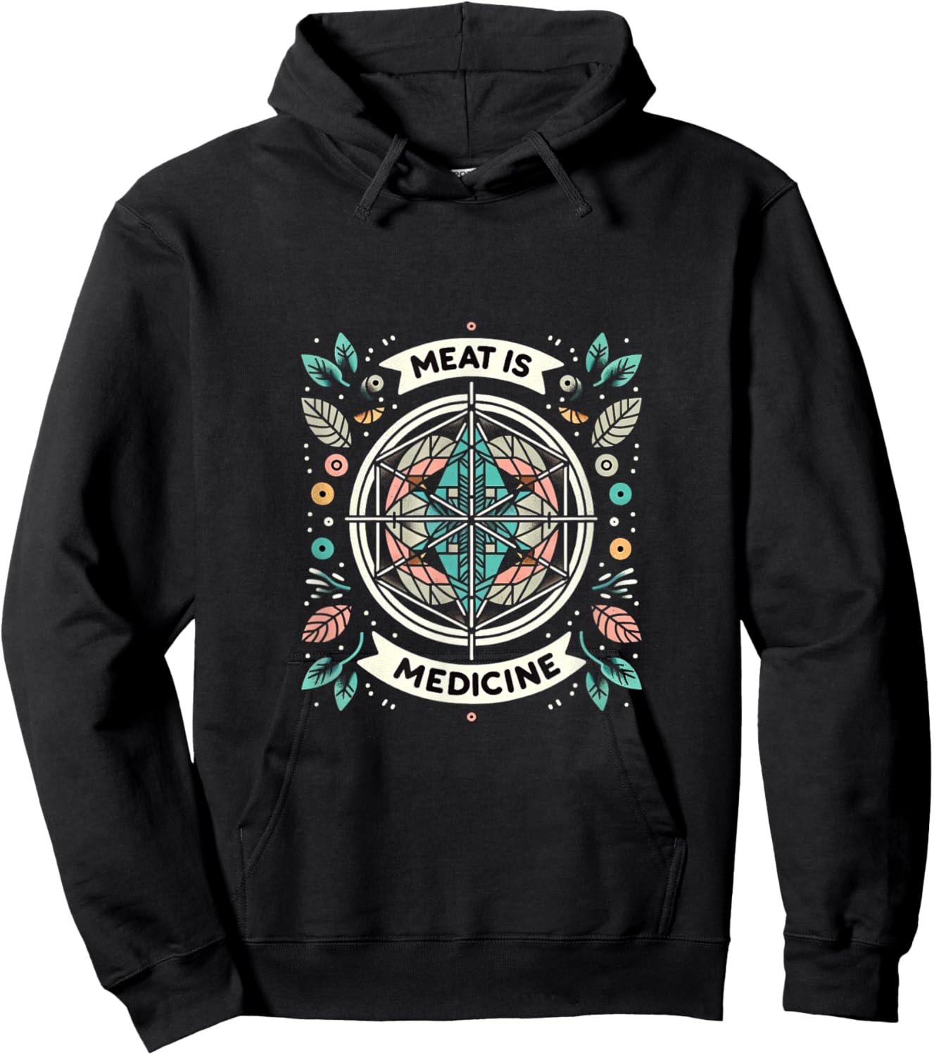 Carnivore Diet, Meat is Medicine - Low Carbs Lifestyle Hoodie - Hoodie | Black
