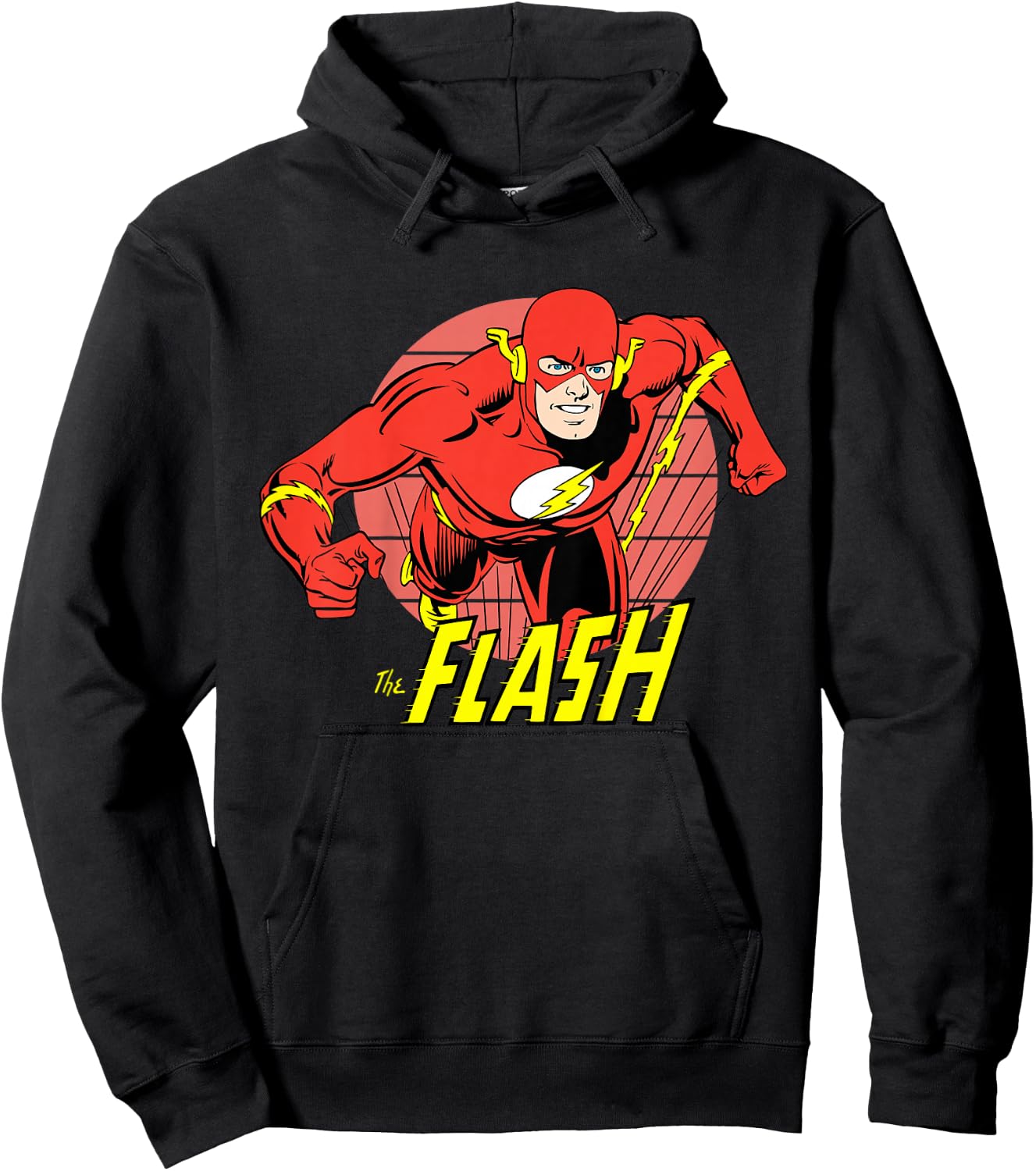 Kids DC Comics The Flash Running Portrait Hoodie - Hoodie | Black