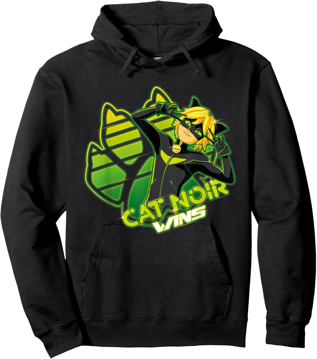 Miraculous Ladybug - Gamer Collection - Cat Noir Wins Hoodie - Hoodie | Black