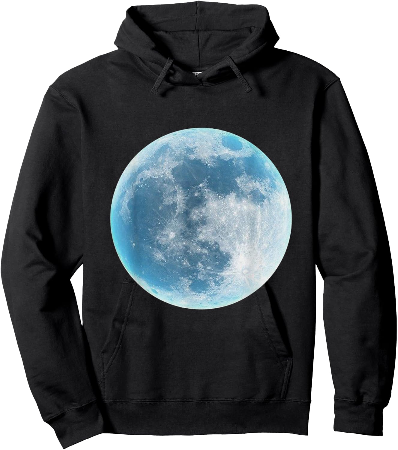 Moon Lunar Surface Full Space Galaxy Gray Green White Hoodie - Hoodie | Black