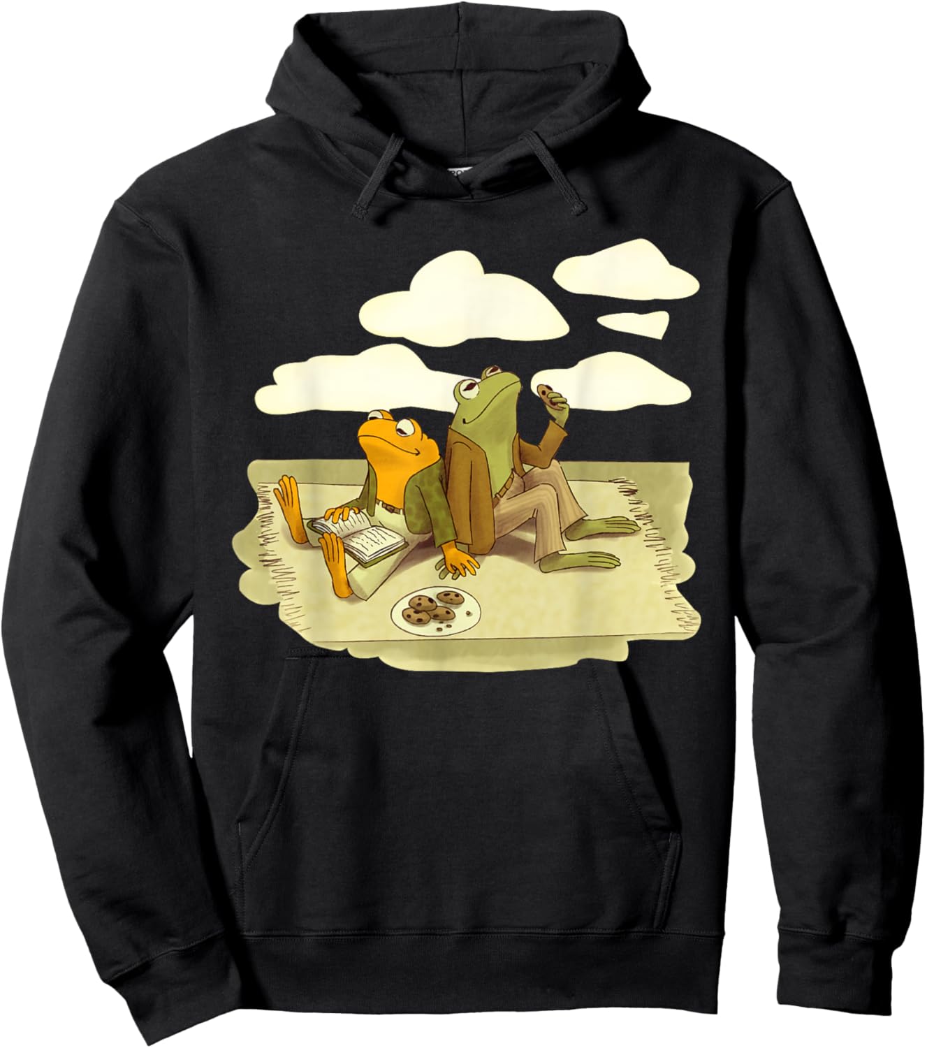 Book Frog Toad Vintage Book Frog Book Frog Reading Book Hoodie - Hoodie | Black