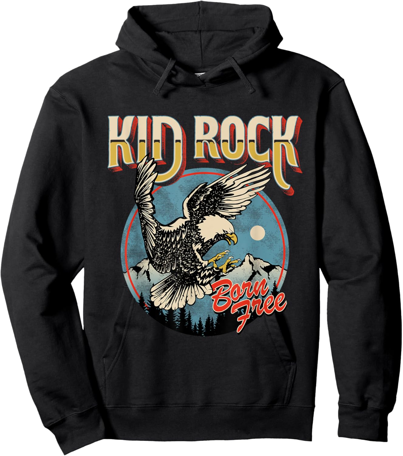 Born Free Eagle Hoodie - Hoodie | Black