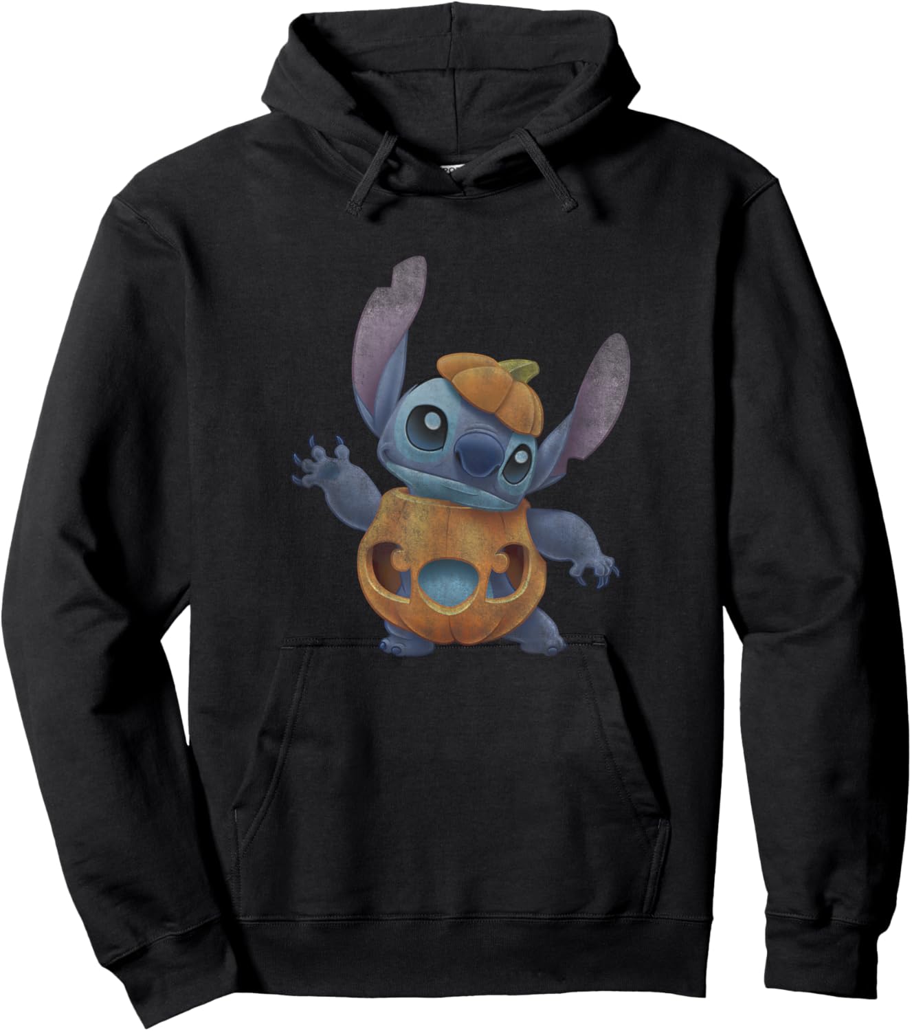 Disney Lilo & Stitch Halloween Candy Time Pumpkin Costume Hoodie - Hoodie | Black