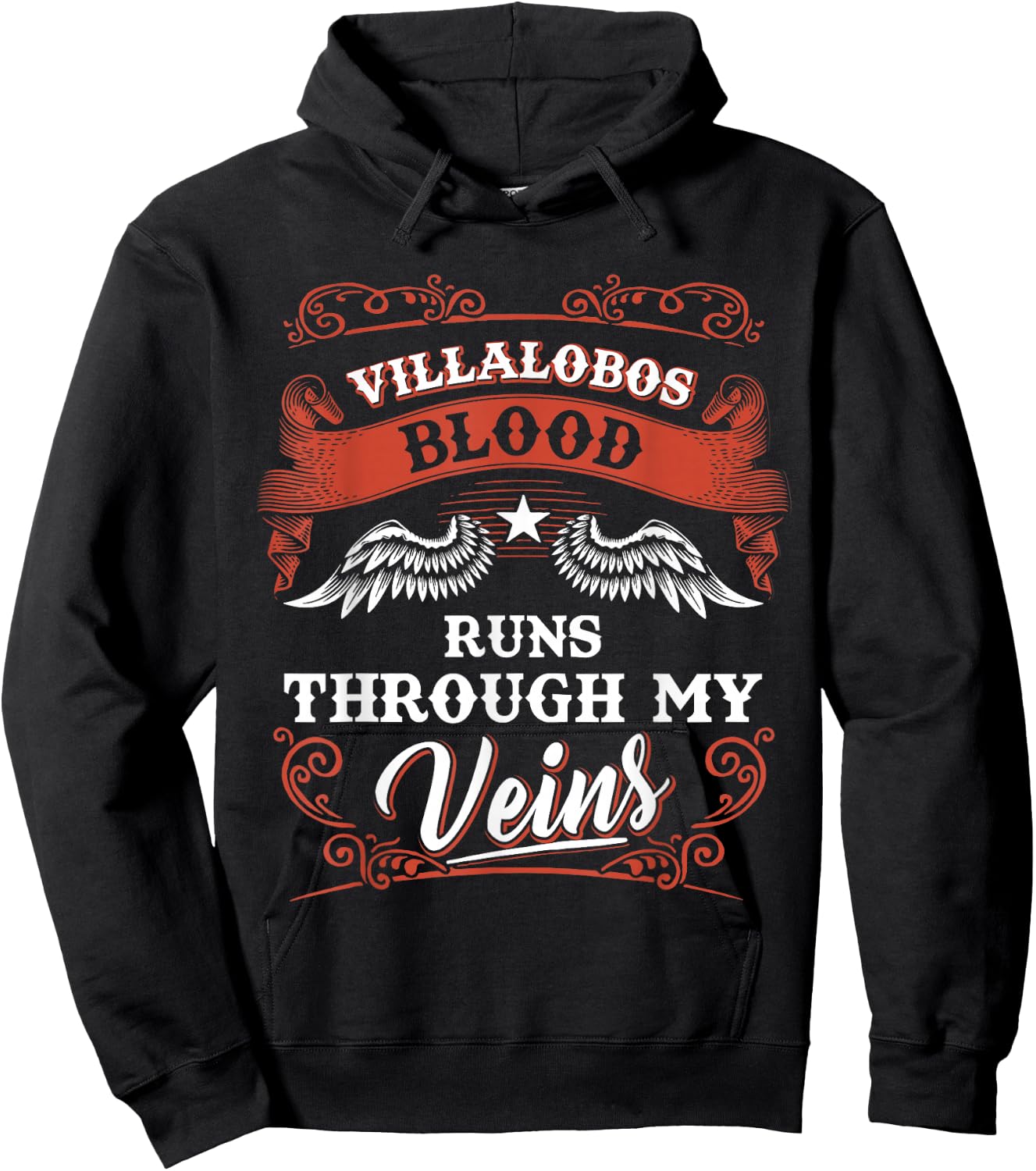 VILLALOBOS blood runs through my veins shirt youth kid 1kl2 Hoodie - Hoodie | Black