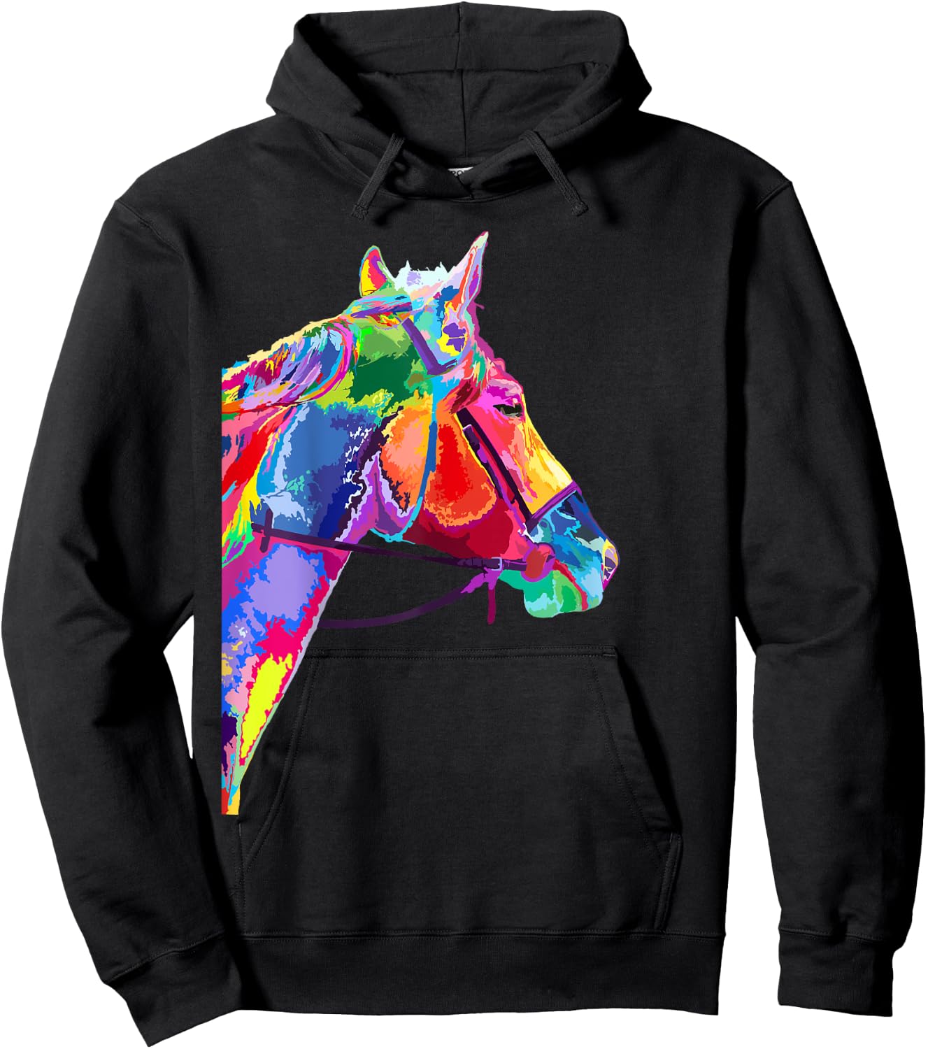 Horse Lover Gifts Equestrian Men HorseBack Riding Hoodie - Hoodie | Black