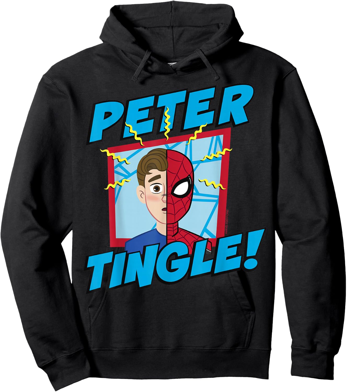 Marvel Spider-Man Far From Home Peter Tingle Poster Hoodie - Hoodie | Black