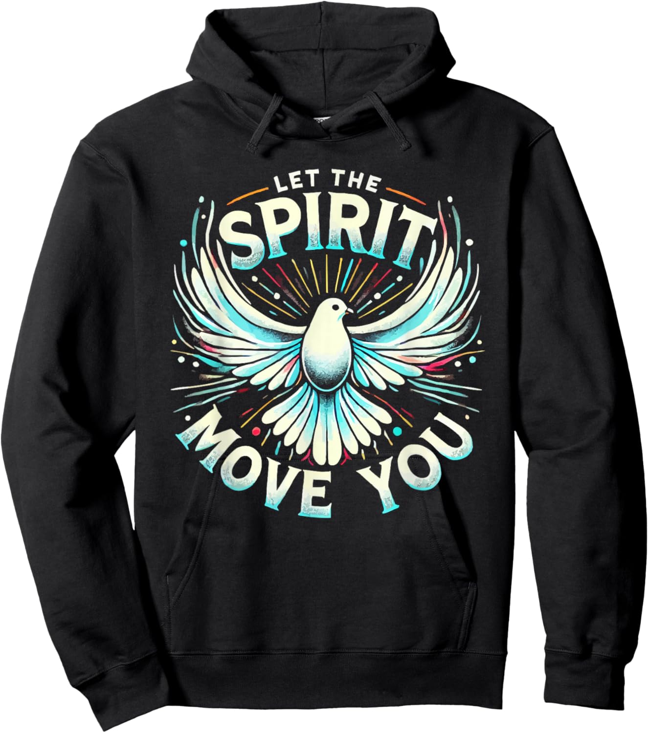 Holy Spirit I Love Jesus Christ Catholic Christian Faith Hoodie - Hoodie | Black
