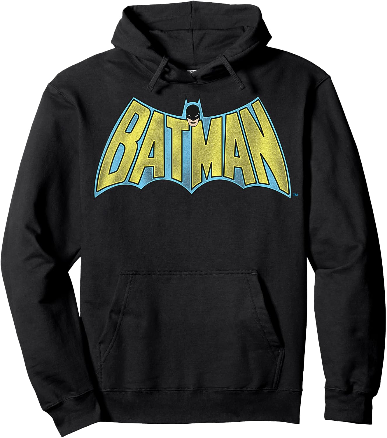 DC Comics Batman Vintage Bold Text Logo Hoodie - Hoodie | Black