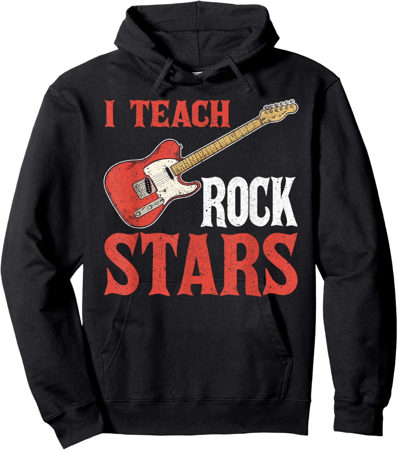 Music Teacher I Teach Rock Stars Hoodie - Hoodie | Black