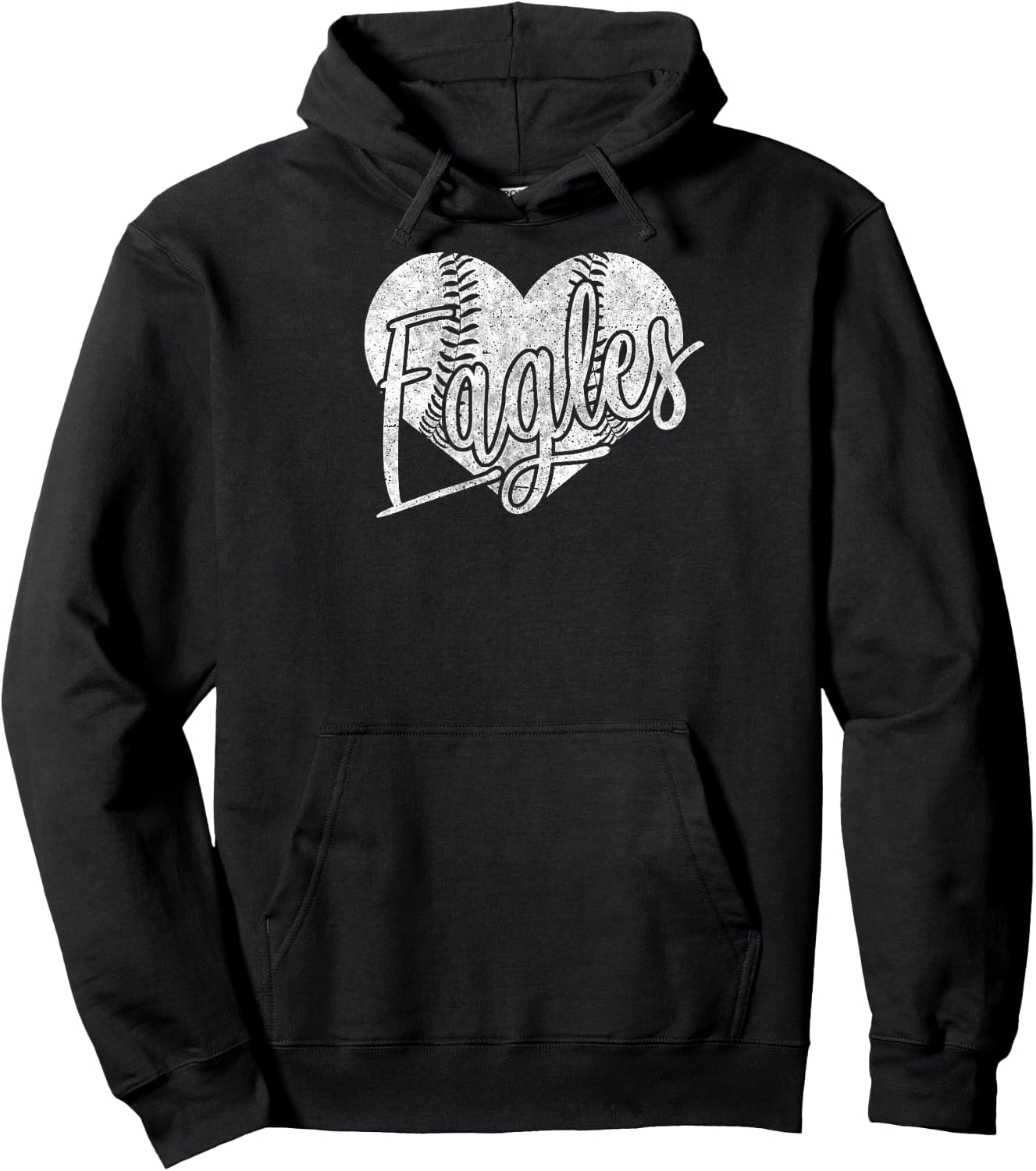 Eagles Baseball Softball Shirt High School Team Mascot Mom G Hoodie - Hoodie | Black
