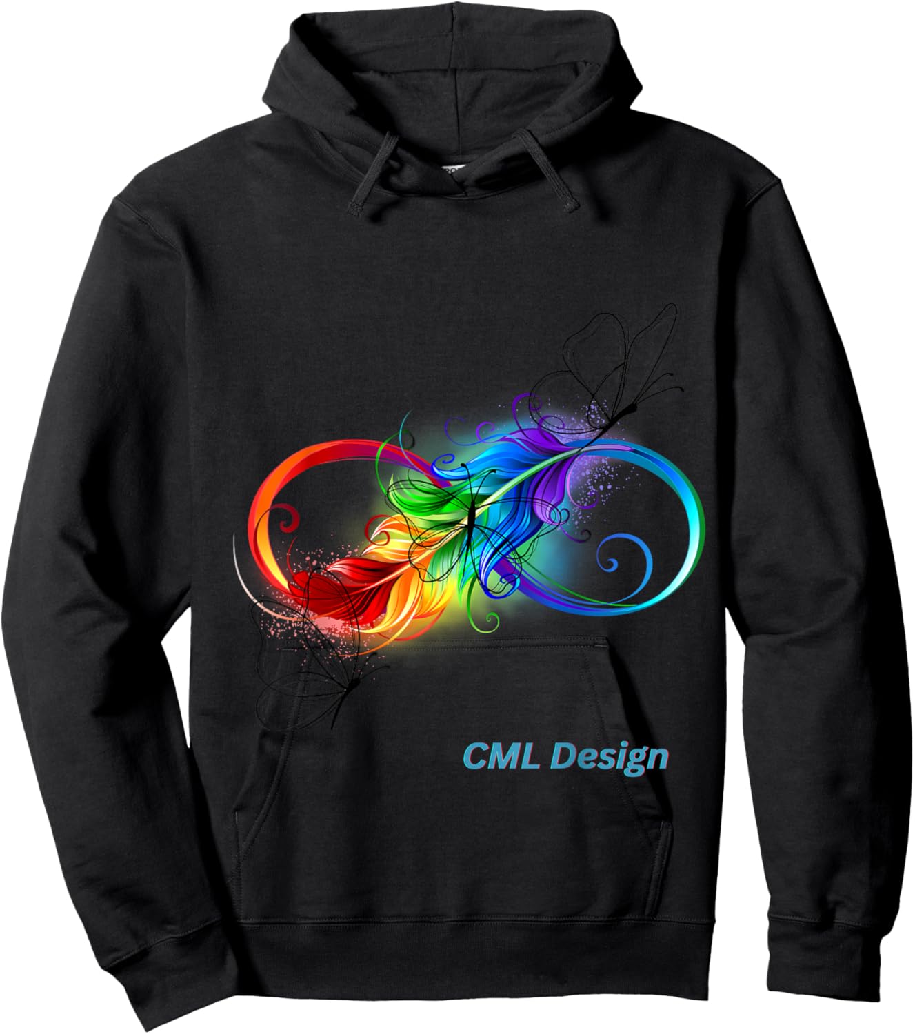 Infinity Sign Hoodie - Hoodie | Black