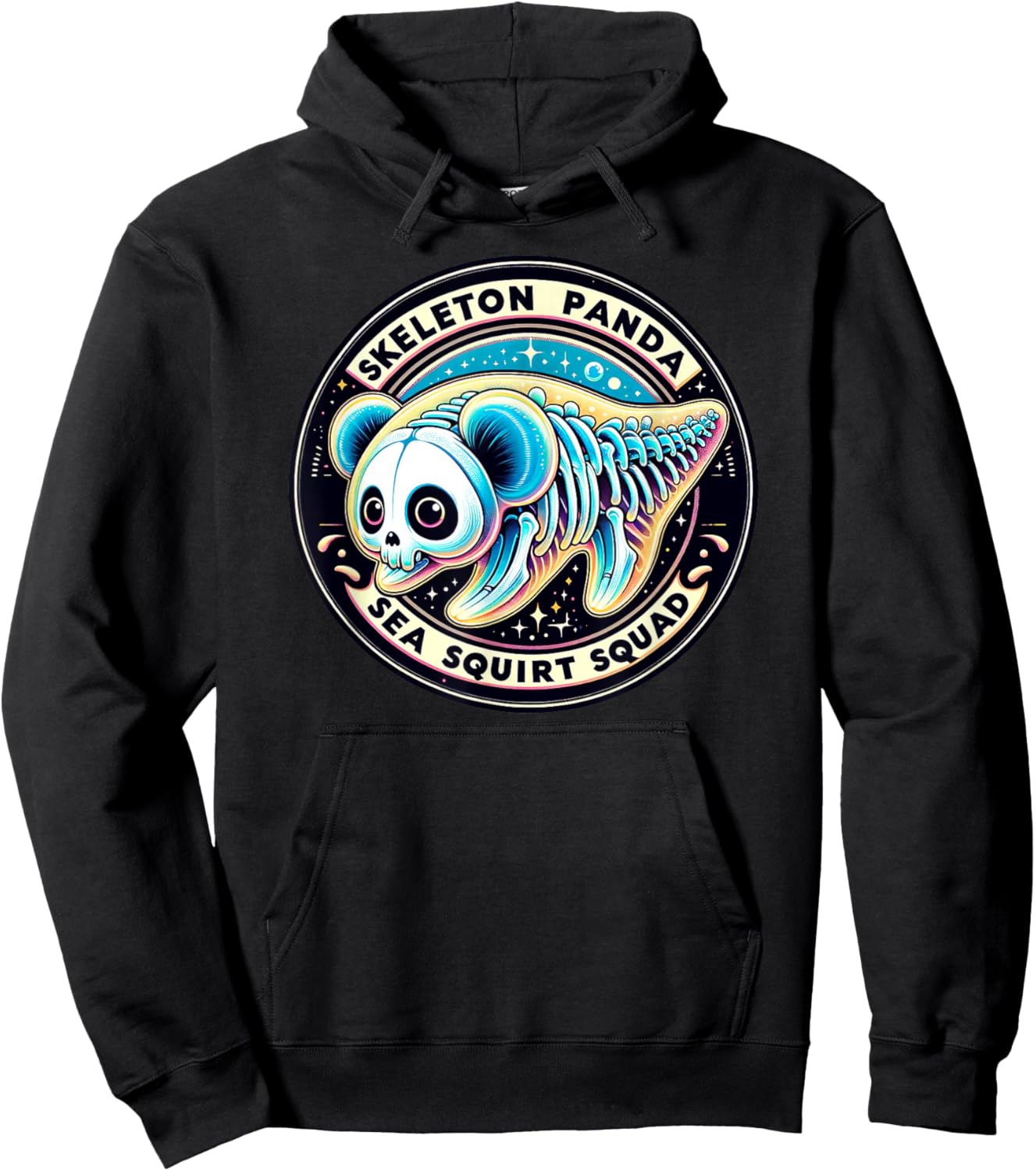 Skeleton Panda Sea Squirt Squad Hoodie - Hoodie | Black