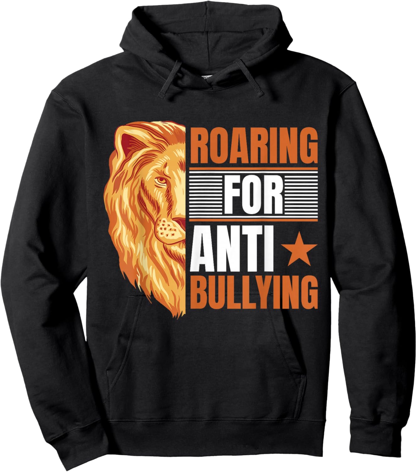 Bullying Prevention | Toddler | Anti Bullying | Lion Hoodie - Hoodie | Black