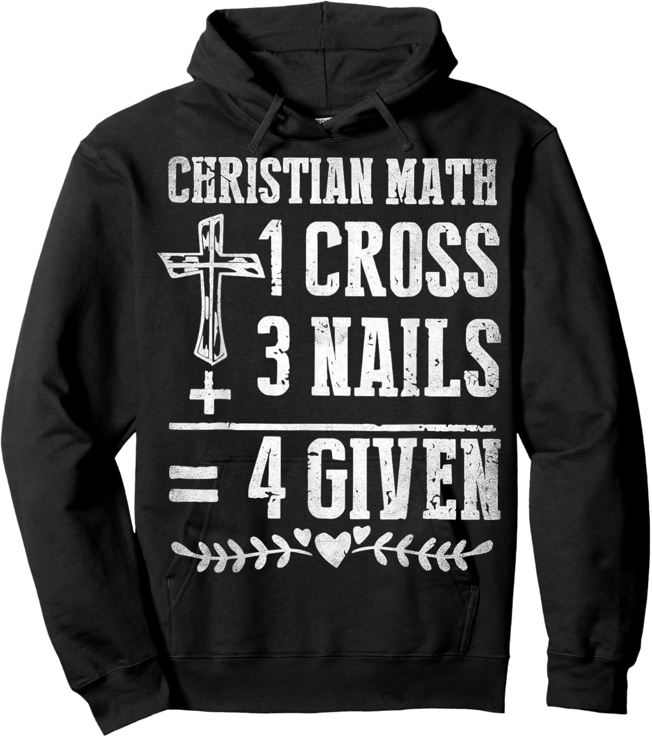 Christian Math God Worshiper Christ Follower Religion Funny Hoodie - Hoodie | Black