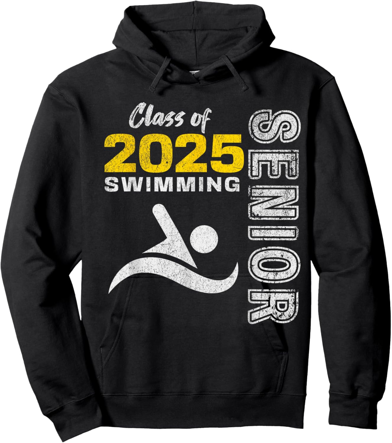 Swimming Team Senior Class of 2025 - Graduation 2025 Hoodie - Hoodie | Black