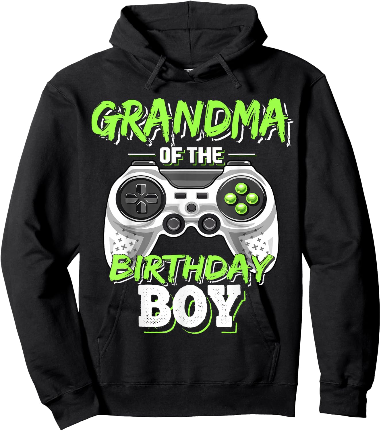 Grandma of the Birthday Boy Matching Video Game Birthday Hoodie - Hoodie | Black