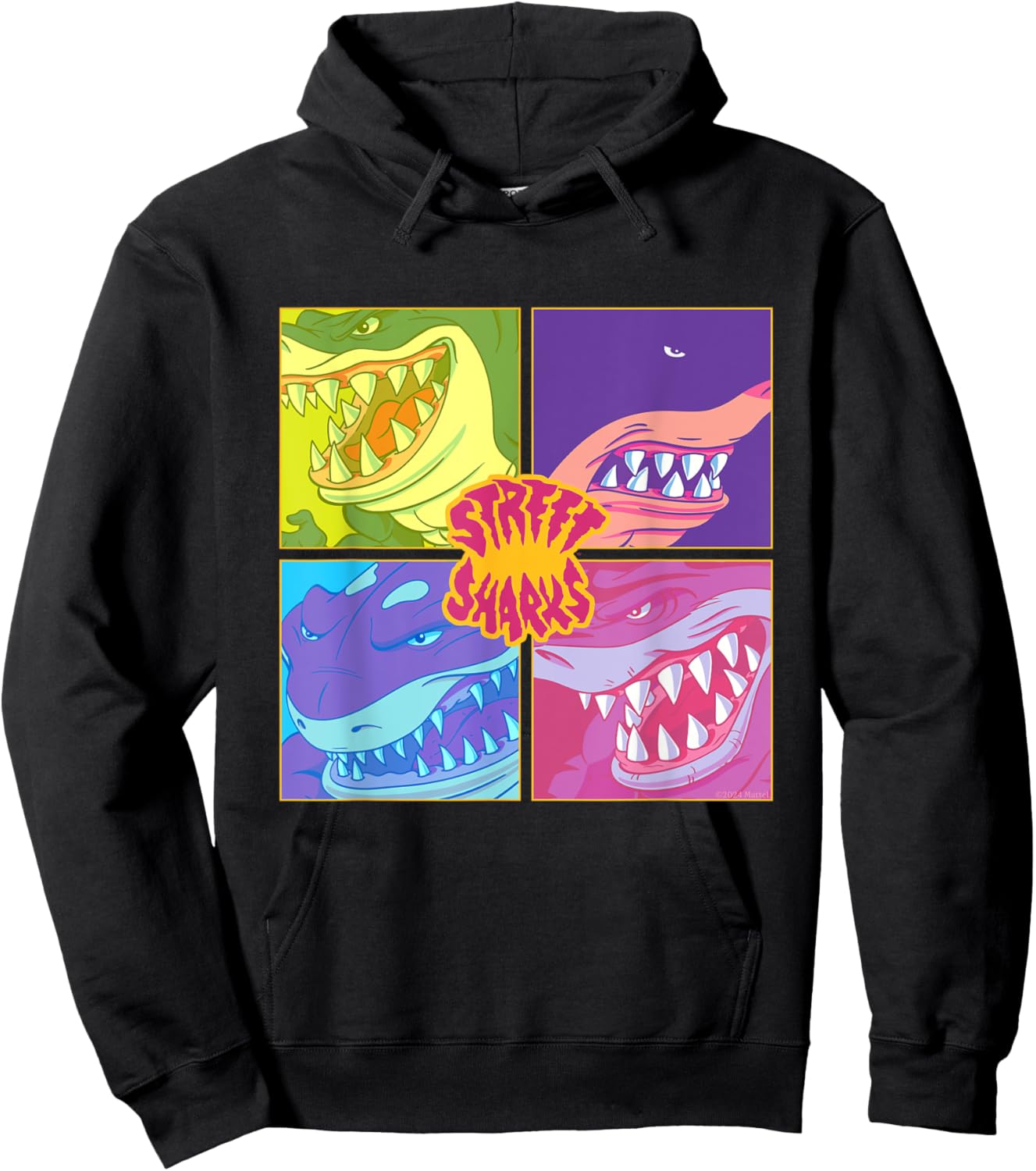 Street Sharks - Grid Hoodie - Hoodie | Black
