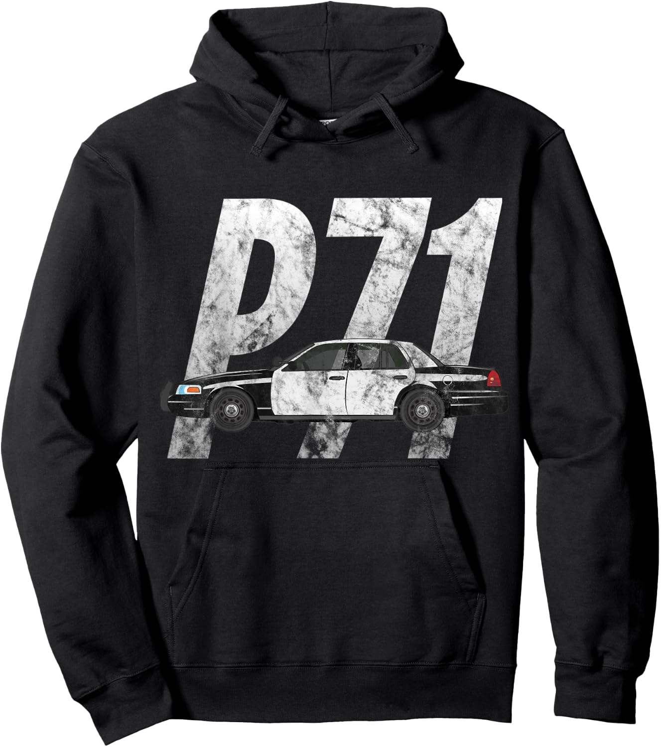 Cop Car P71 Crown Vic T Shirt Vintage Style Hoodie - Hoodie | Black