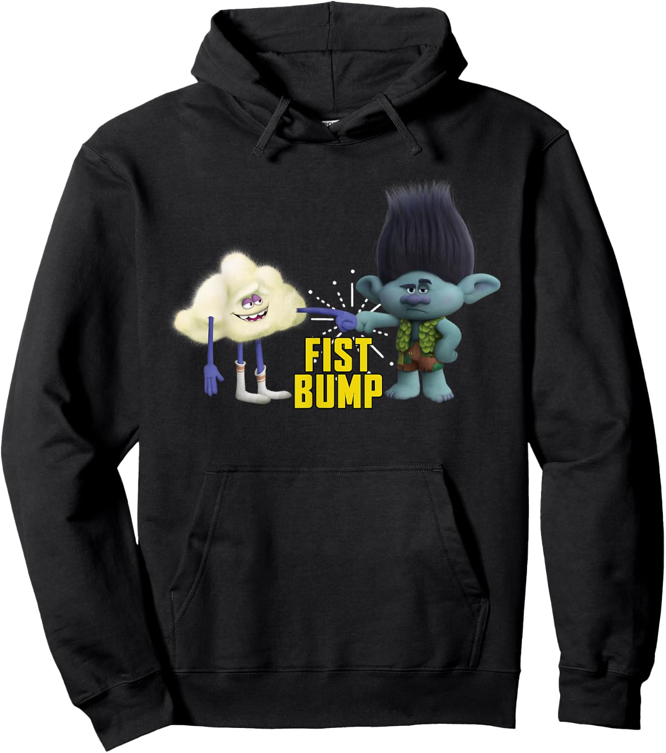DreamWorks Trolls Fist Bump Small Hoodie - Hoodie | Black