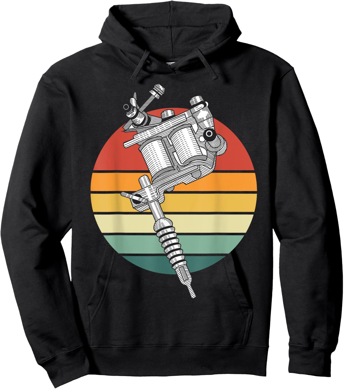 Tats Inked Tatted Tattoo Artist Gift Tattooer Retro Tattoo Hoodie - Hoodie | Black