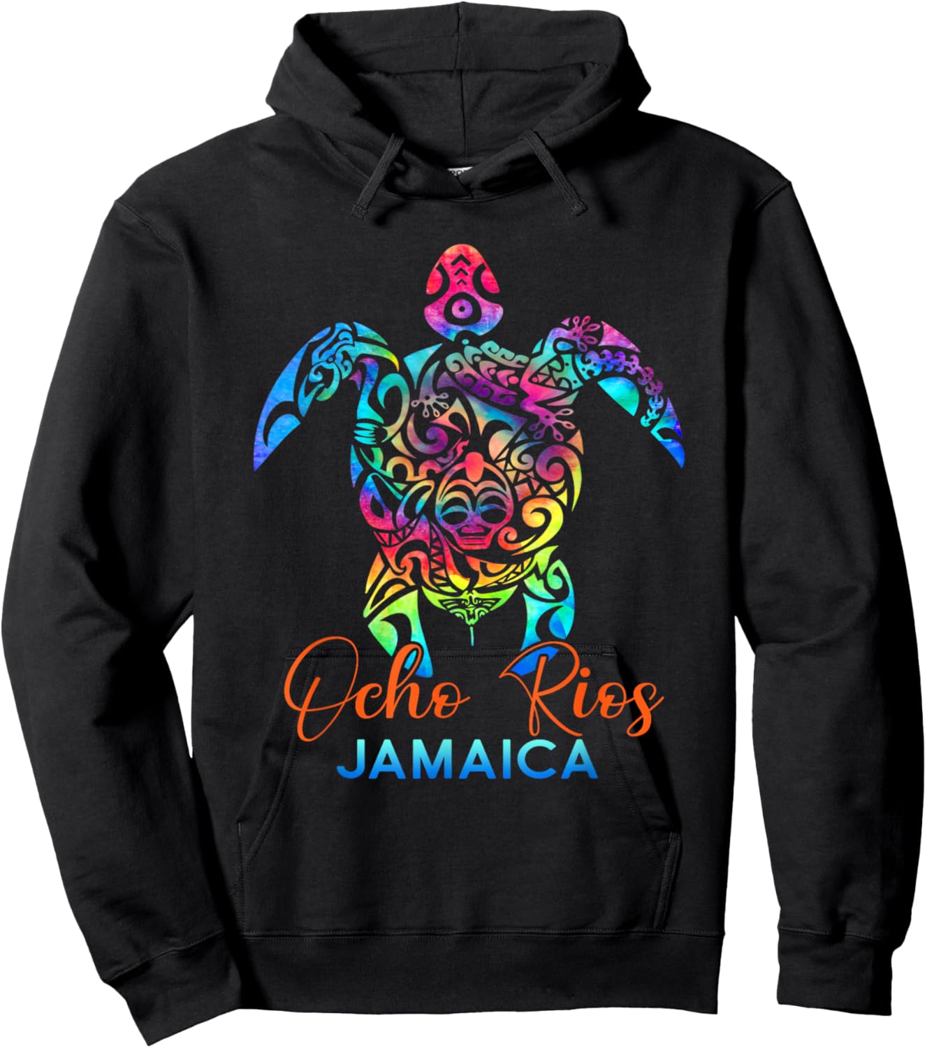 Ocho Rios Jamaica Sea Turtle Family Vacation Summer Beach Hoodie - Hoodie | Black