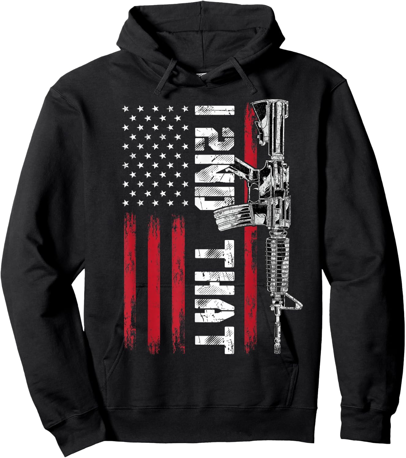 I 2nd That Second Amendment Pro Gun American Flag Patriotic Hoodie - Hoodie | Black