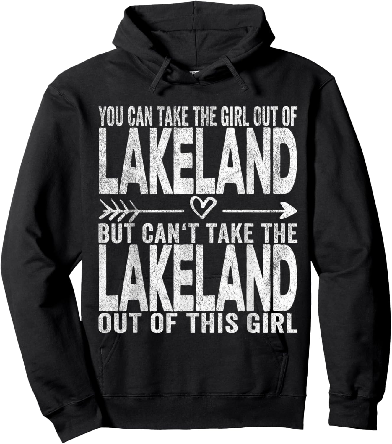 Girl Out Of Lakeland Florida Hometown Home Lakeland Hoodie - Hoodie | Black