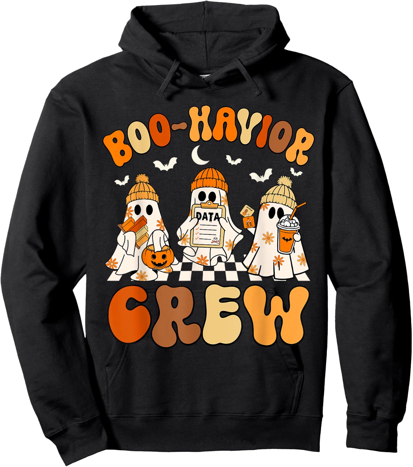 Boo-Havior Crew Behavior Analyst Halloween ABA Hoodie - Hoodie | Black
