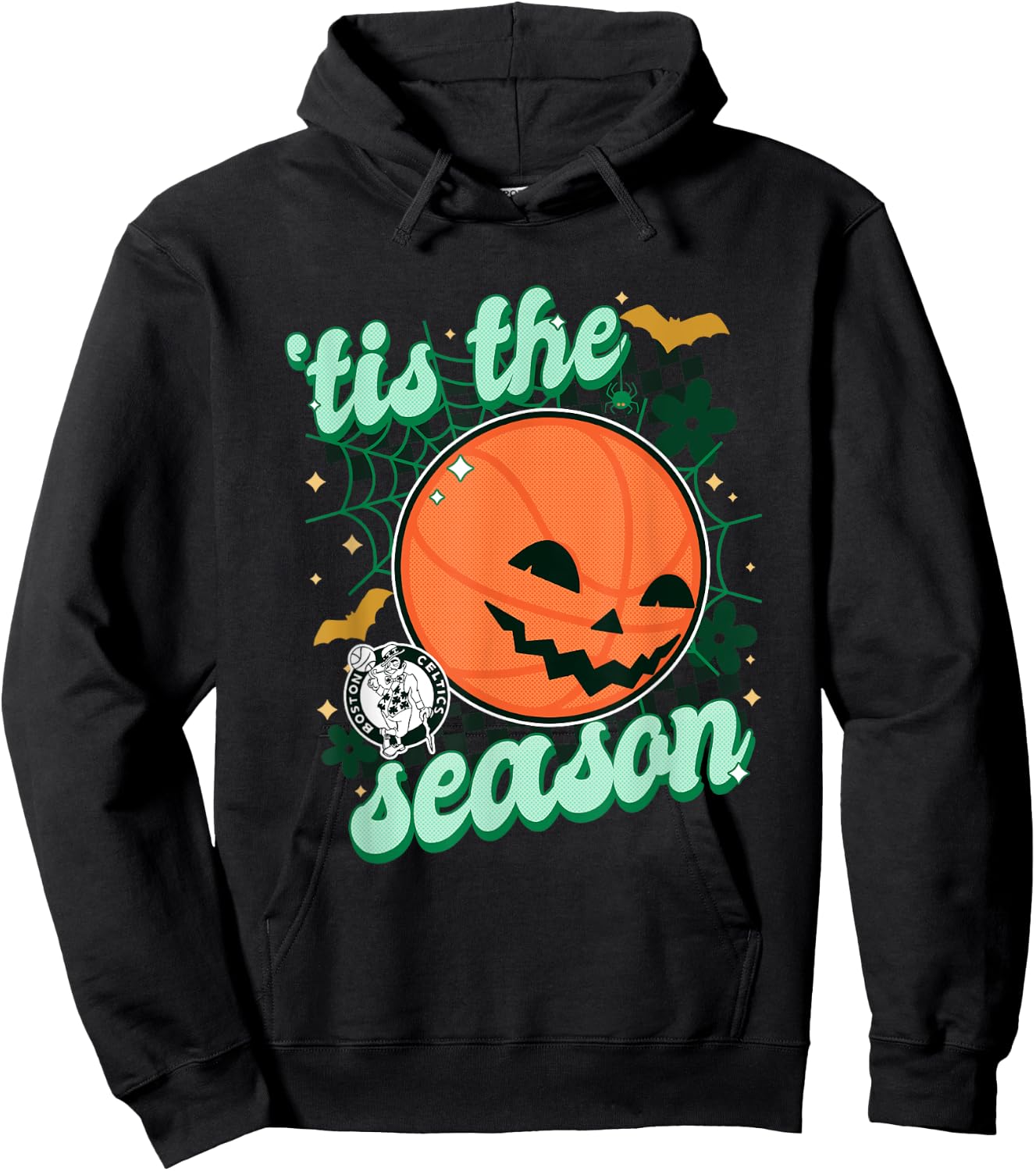 NBA Boston Celtics Halloween Spooky Season Hoodie - Hoodie | Black