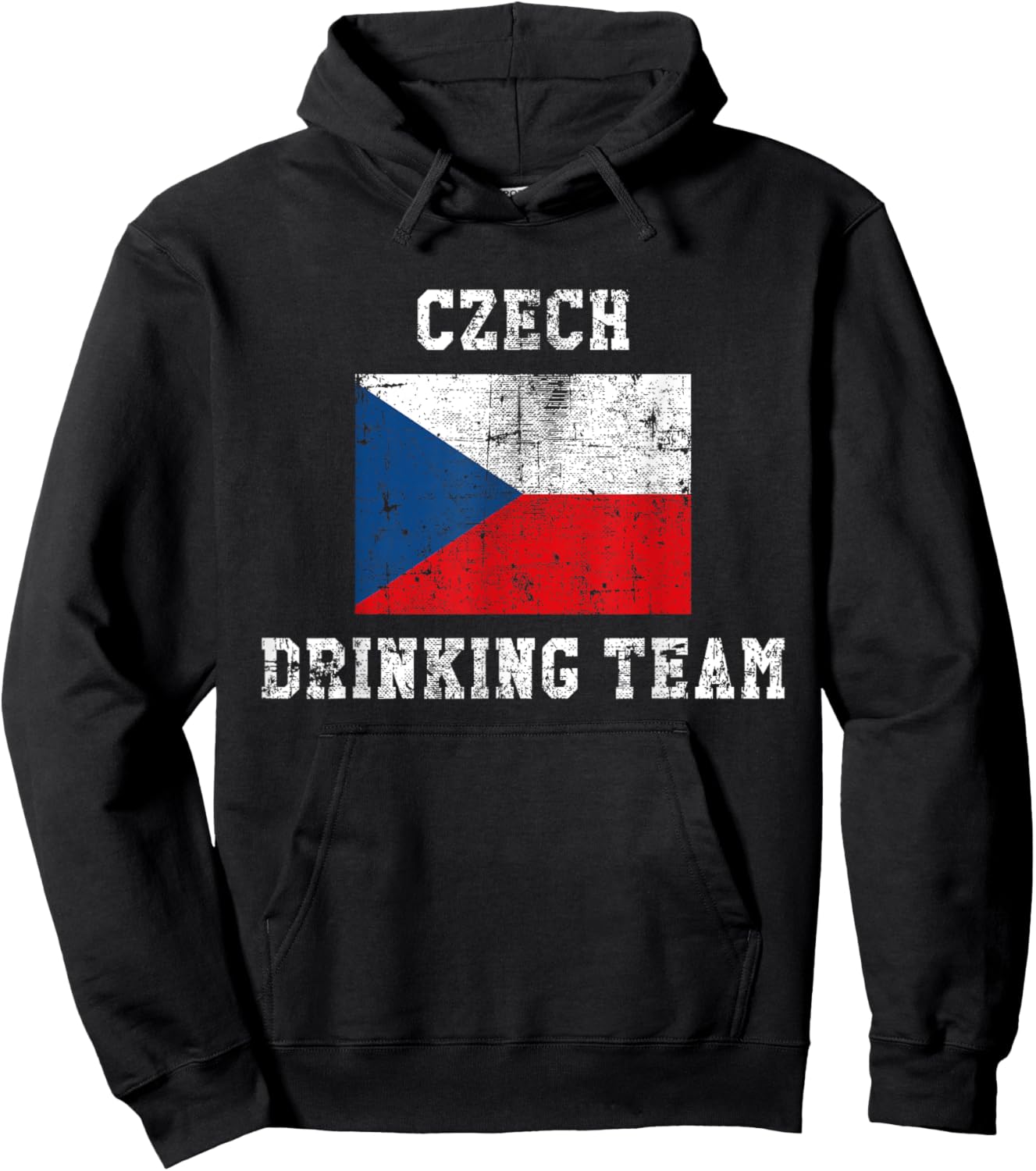 Czech Drinking Team Funny National Pride Gift Hoodie - Hoodie | Black
