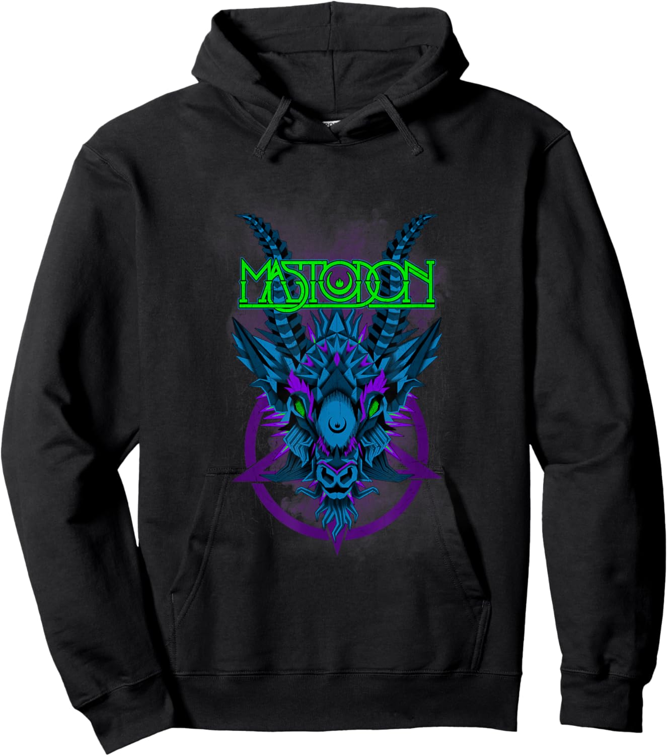 Mastodon Blue Geodemon Hoodie - Hoodie | Black