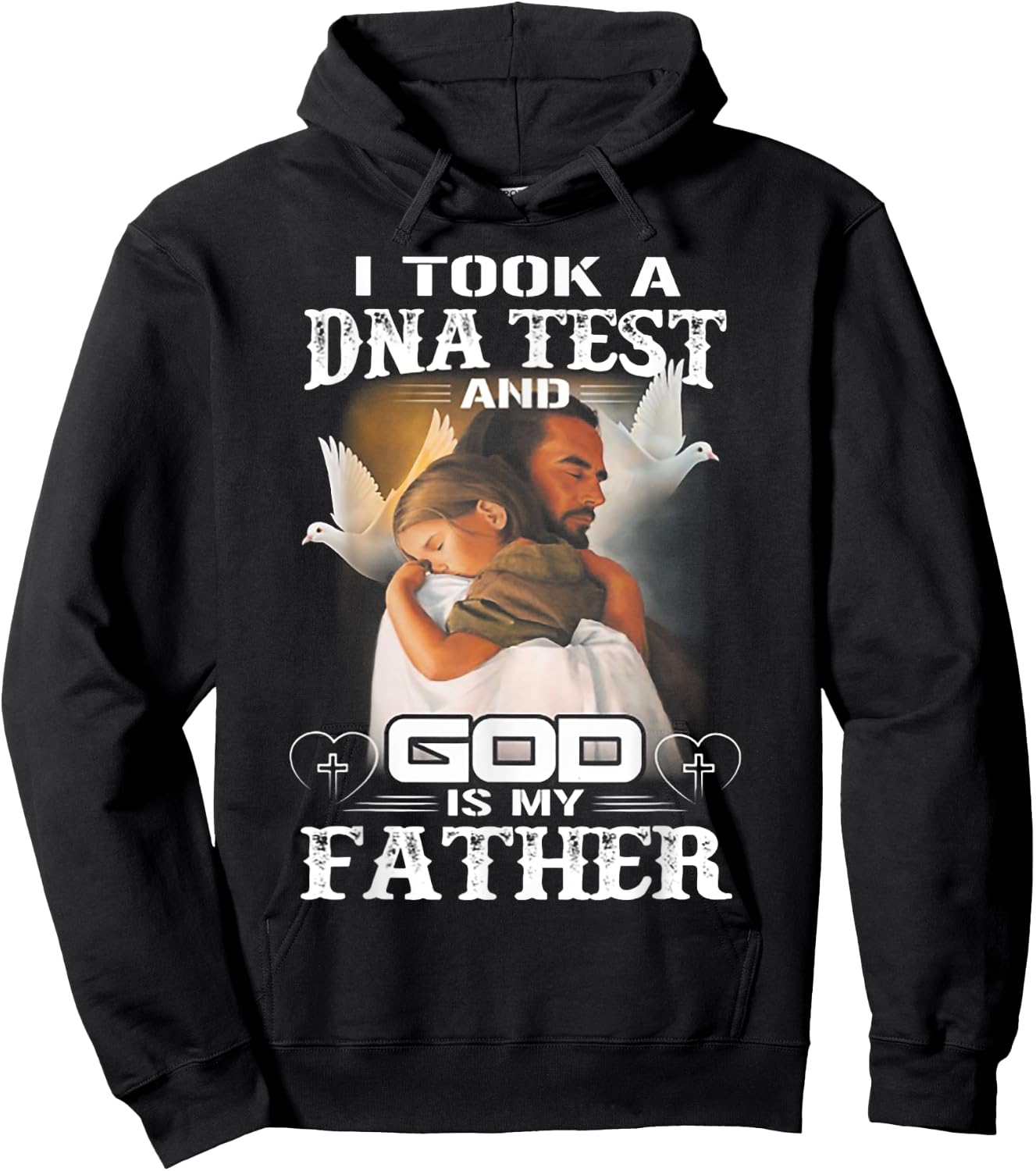 I Took a Dna Test and God is My Father Hoodie - Hoodie | Black