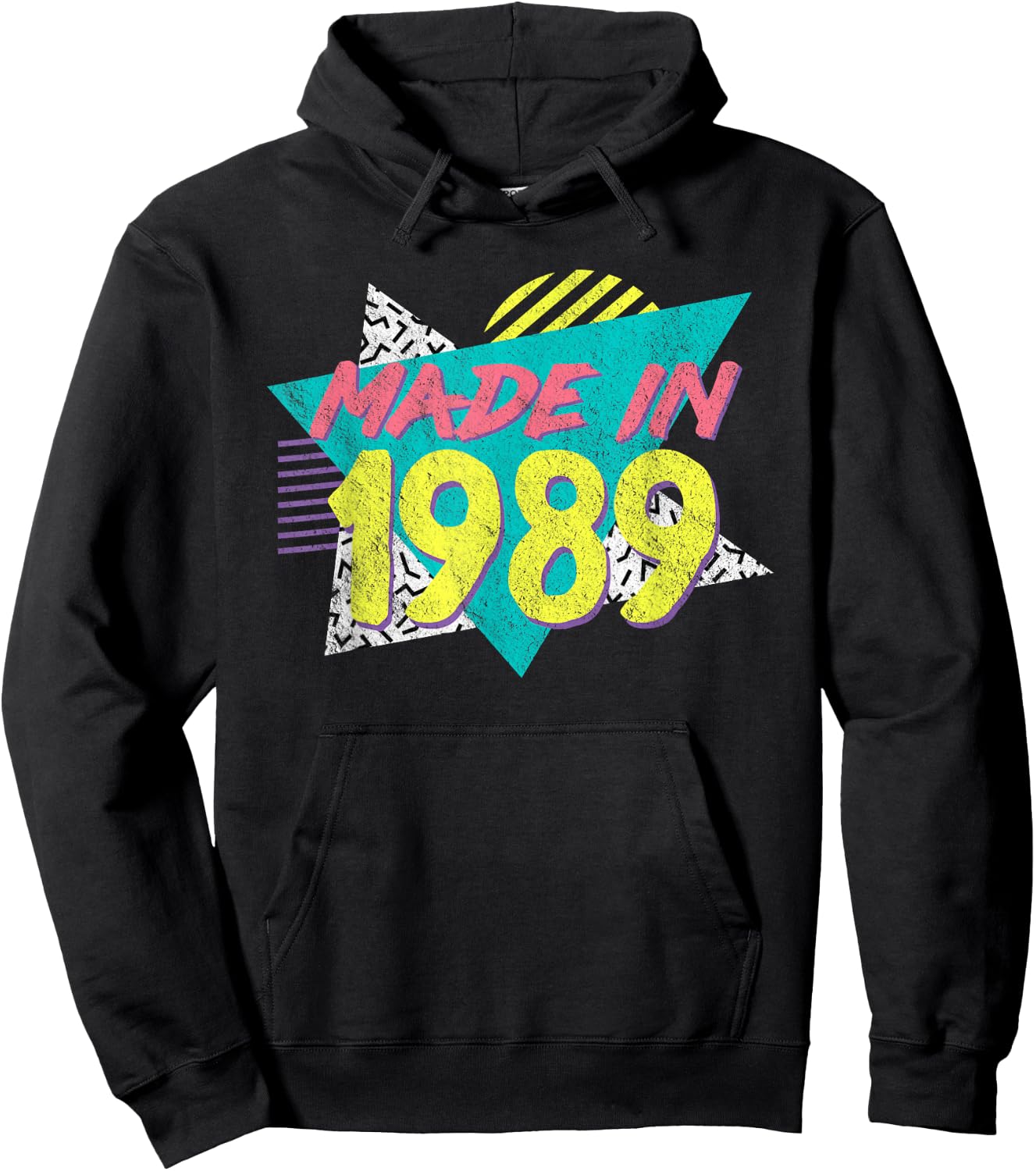 Made in 1989 Retro Vintage 36th Birthday Hoodie - Hoodie | Black
