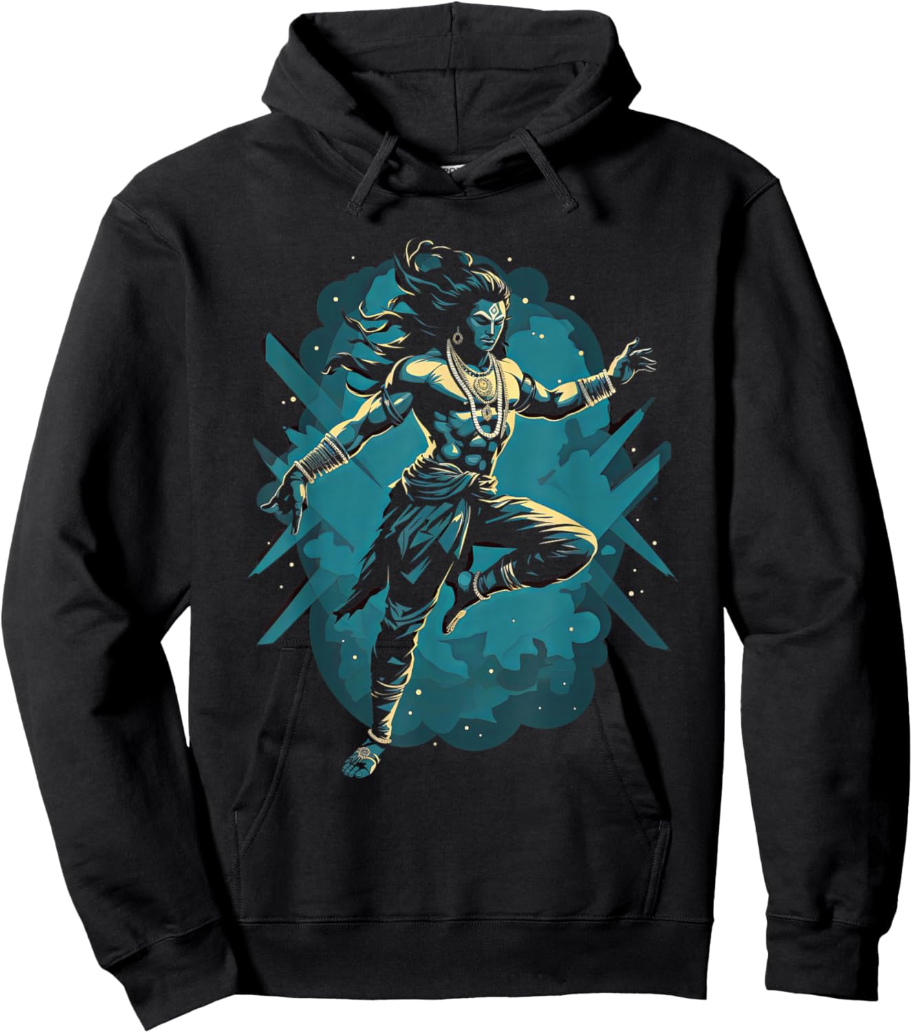 Shiva spiritual hindu god tandava dance yoga meditation Hoodie - Hoodie | Black