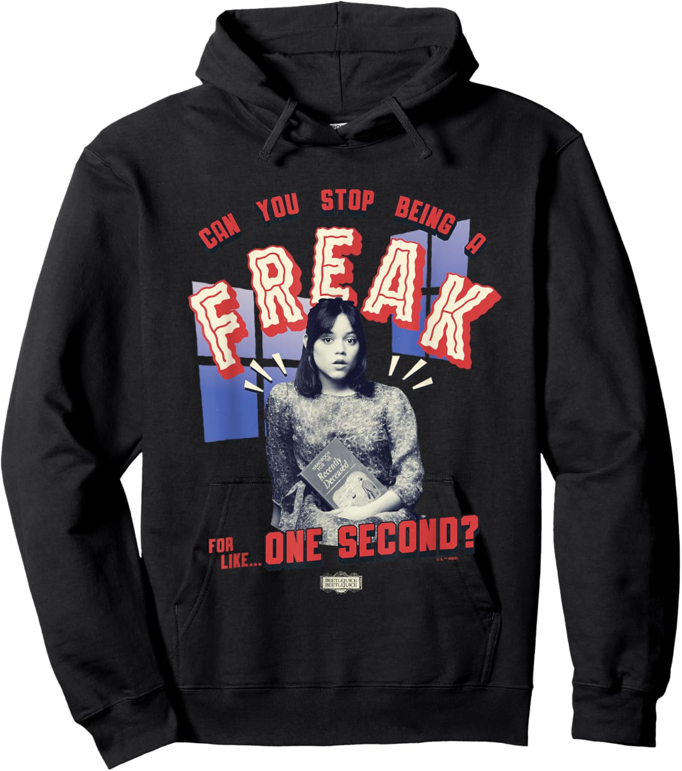 Beetlejuice Beetlejuice Can You Stop Being A Freak? Astrid Hoodie - Hoodie | Black